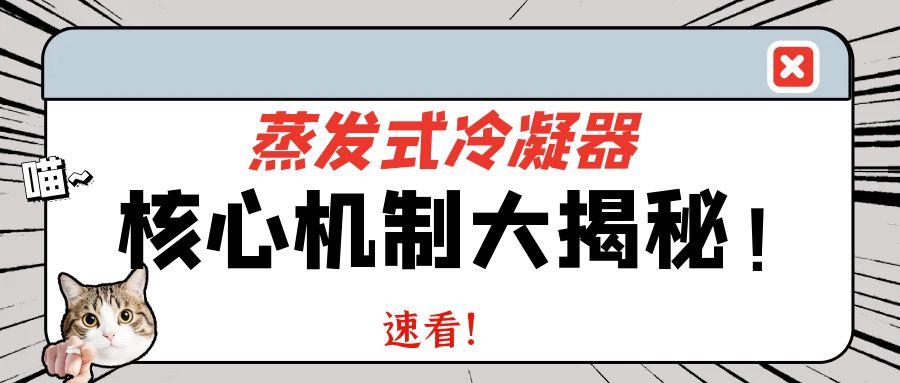 蒸发式冷凝器：解密高效真空形成的核心机制